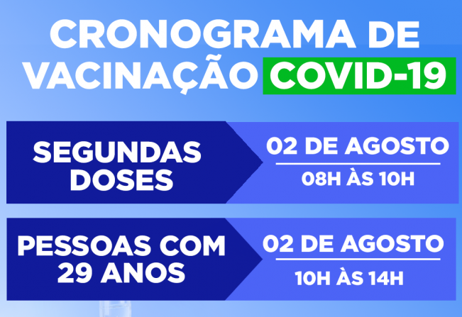 CRONOGRAMA DE VACINAÇÃO