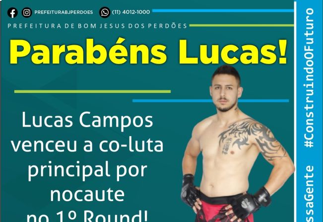 PARABÉNS LUCAS!