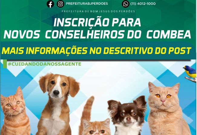 INSCRIÇÃO PARA NOOVOS CONSELHEIROS DO CAMBEA