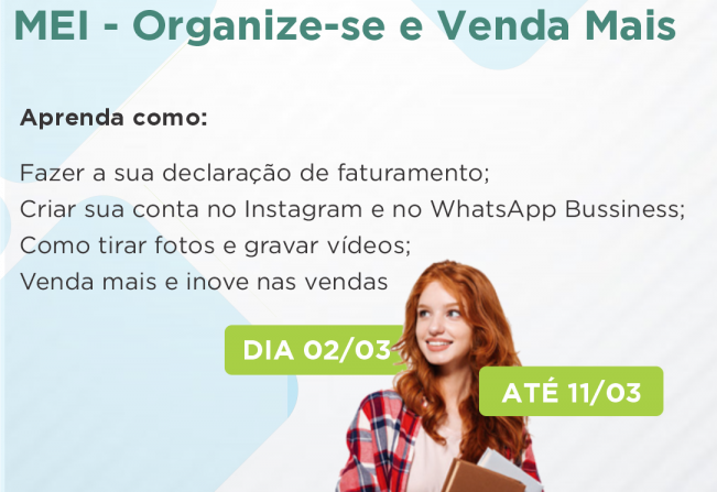 MEI, Organize-se e Venda Mais