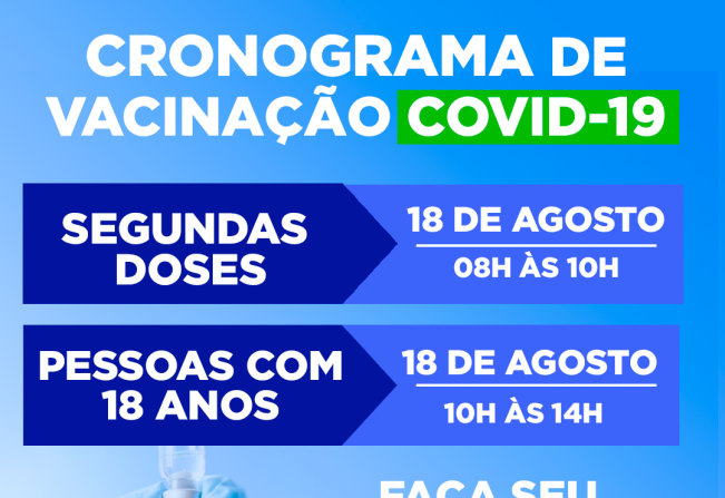 CRONOGRAMA DE VACINAÇÃO