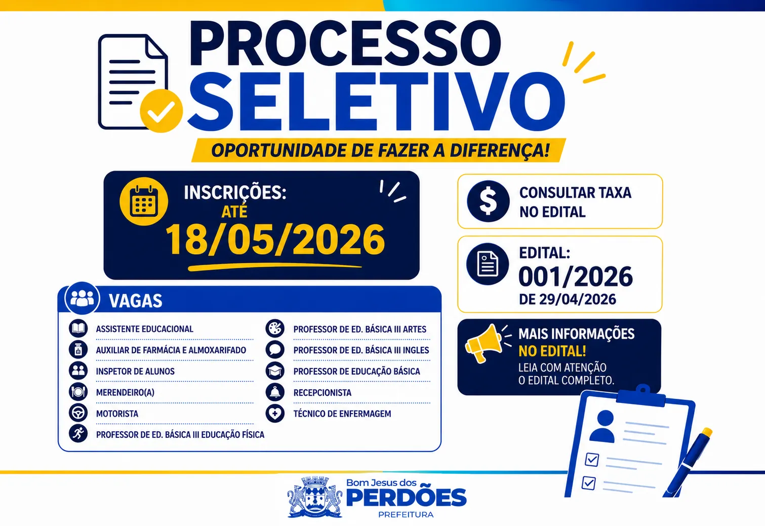 � PROCESSO SELETIVO 2026