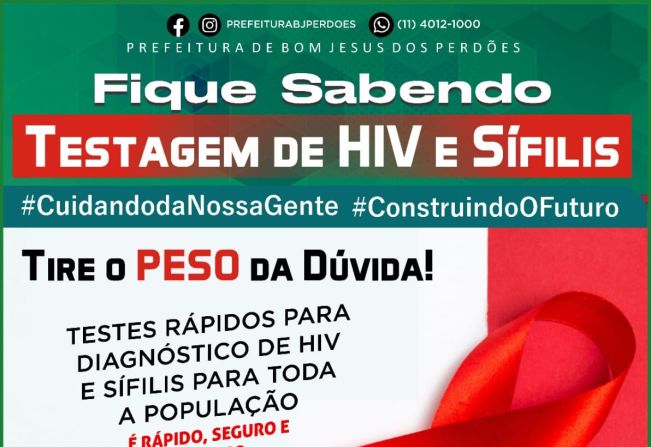 TESTAGEM DE HIV E SÍFILIS