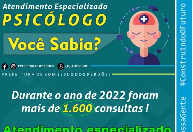 ATENDIMENTO ESPECIALIZADO PSICÓLOGO