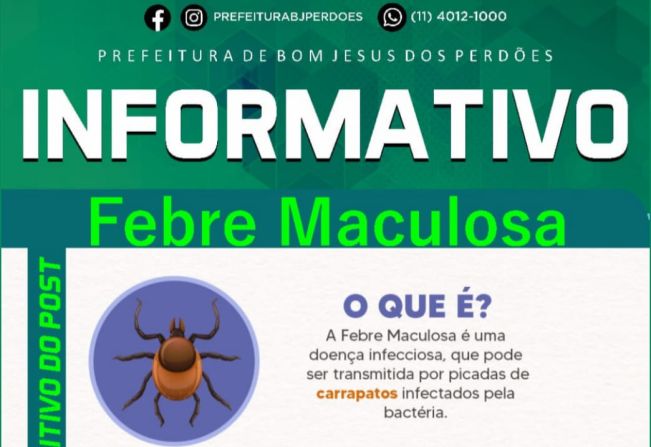 INFORMATIVO FEBRE MACULOSA