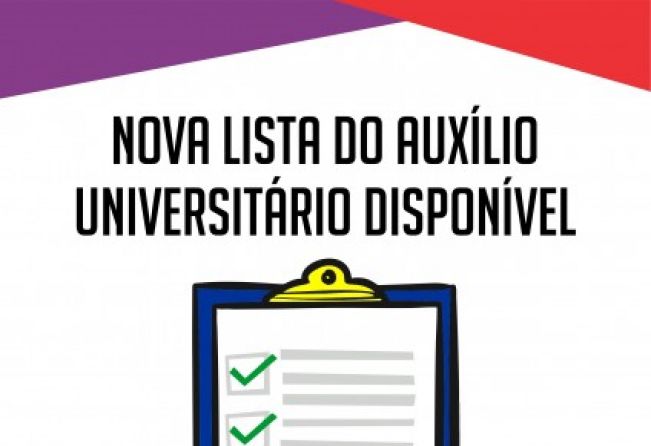 AUXÍLIO UNIVERSITÁRIO – NOVA LISTA