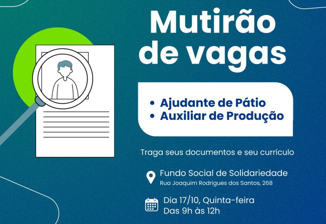 MUTIRÃO DE VAGAS