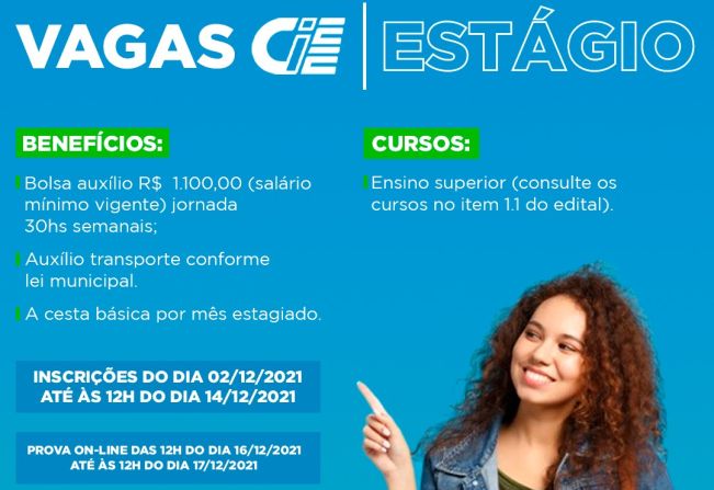 VAGAS DE ESTAGIO - CIEE