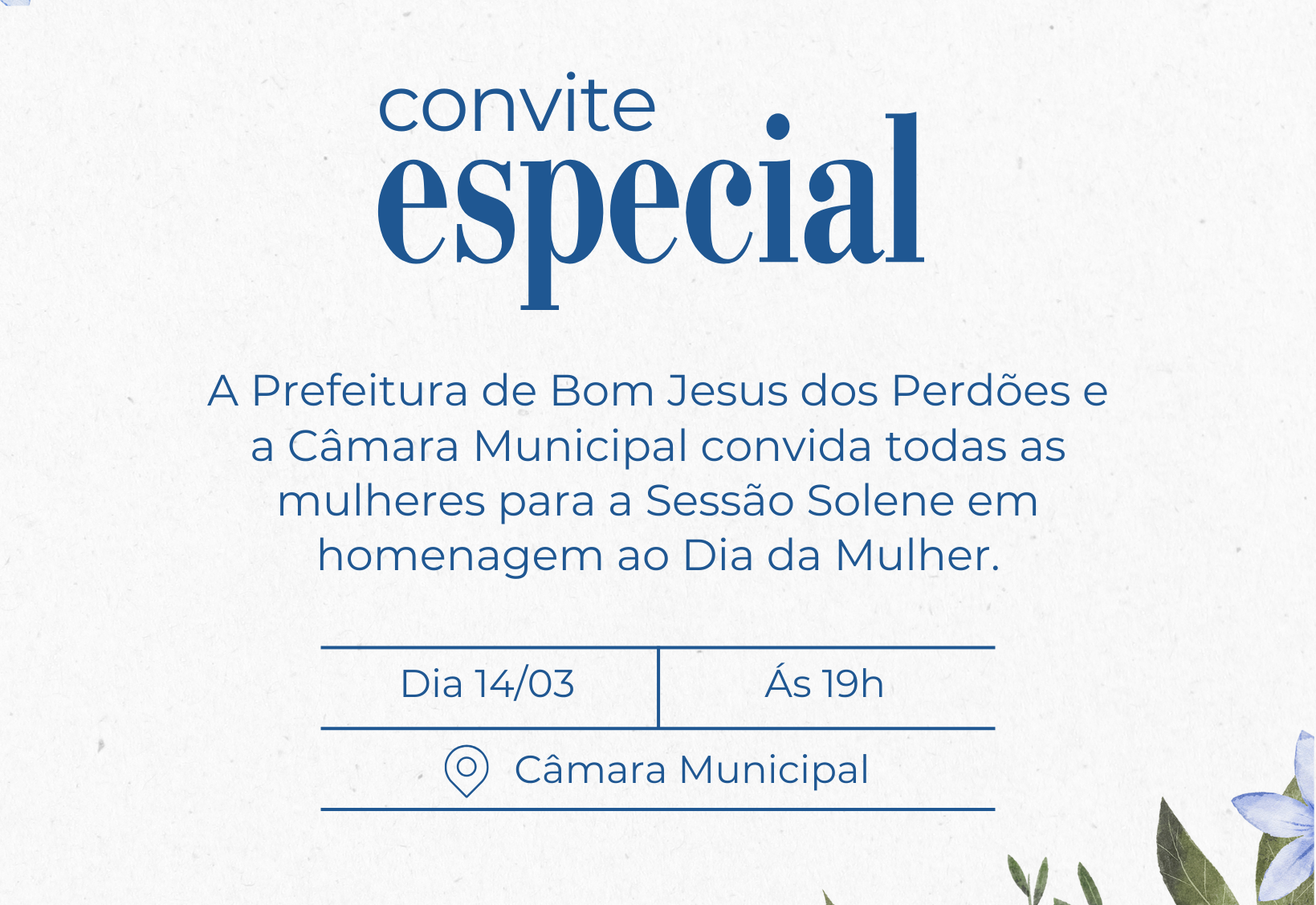 CONVITE ESPECIAL