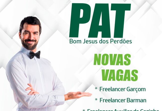 NOVAS VAGAS NO PAT