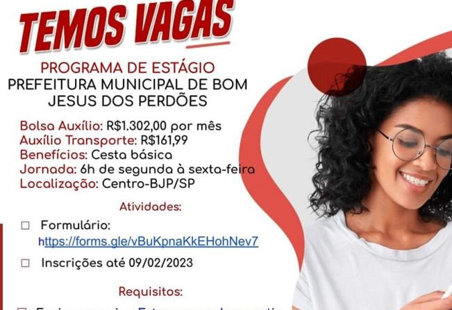 TEMOS VAGAS!