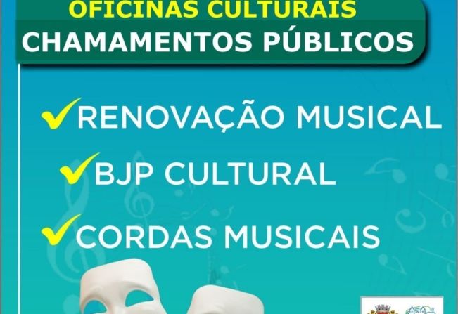CHAMAMENTO PÚBLICO PARA OFICINAS CULTURAIS