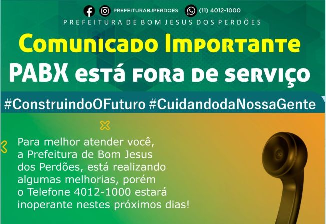 COMUNICADO IMPORTANTE!