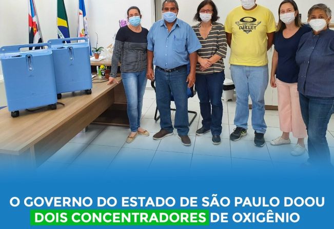 Recebimento de dois concentradores de oxigênio