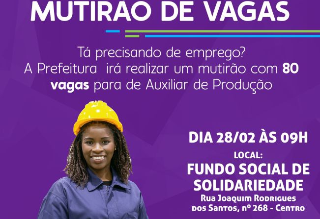 MUTIRÃO DE VAGAS