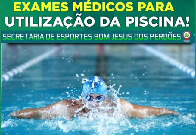 EXAME MÉDICO PARA A UTILIZAÇÃO DA PISCINA