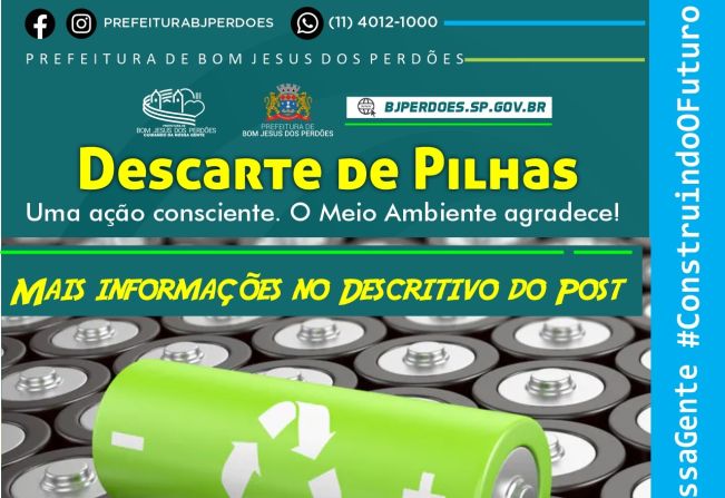 DESCARTE DE PILHAS