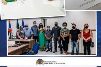 Prefeitura de Bom jesus dos Perdões recebeu o presidente da Amitesp 