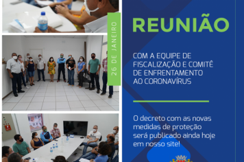 REUNIÃO SOBRE O CORONAVÍRUS