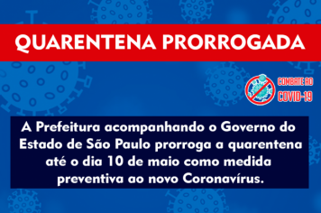  Prorrogação da Quarentena 