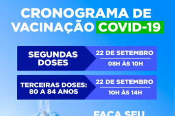 CRONOGRAMA DE VACINAÇÃO CONTRA A COVID-19
