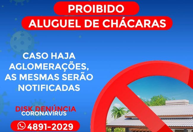 Proibido Aluguel de Chácaras