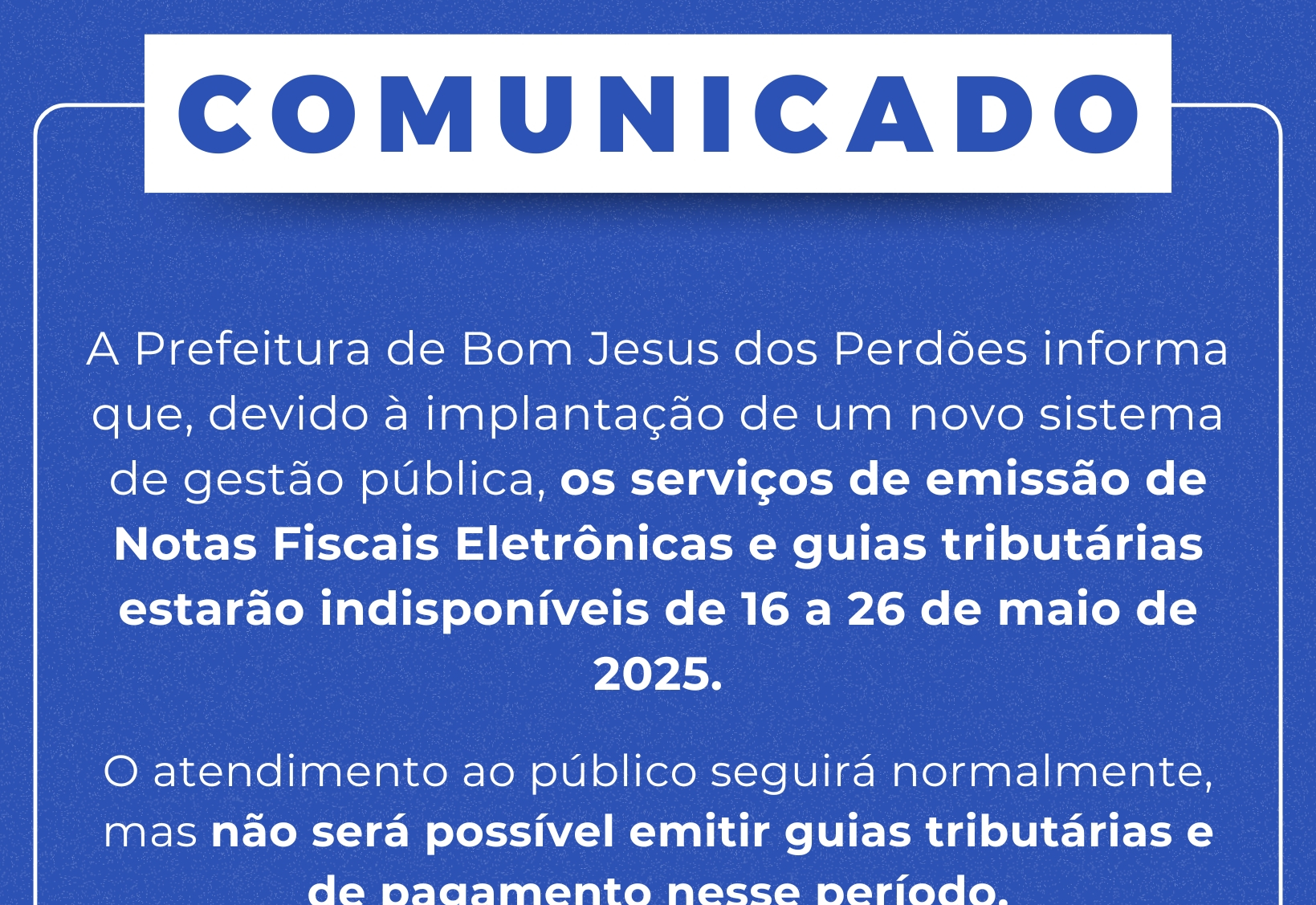 COMUNICADO