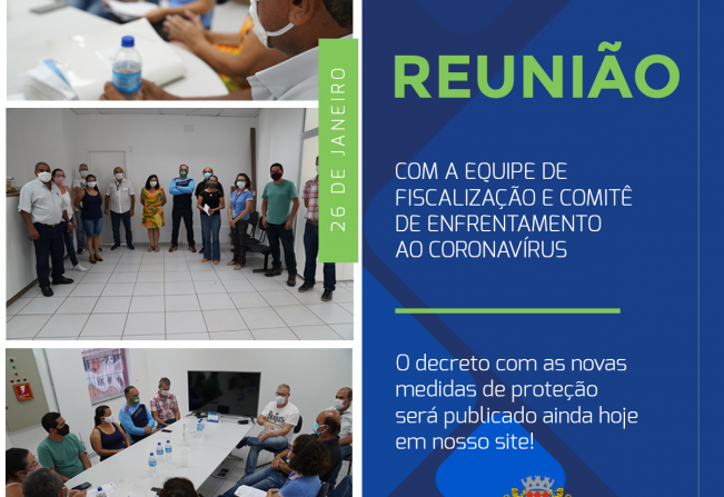 REUNIÃO SOBRE O CORONAVÍRUS