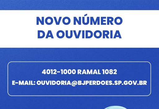 NOVO NÚMERO DA OUVIDORIA