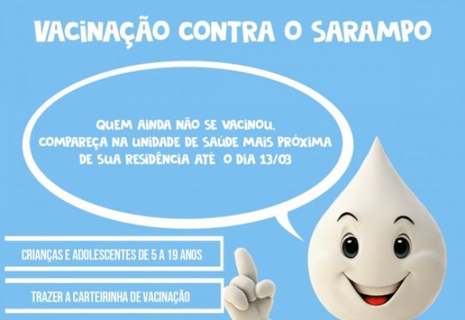 CAMPANHA DE VACINAÇÃO CONTRA O SARAMPO