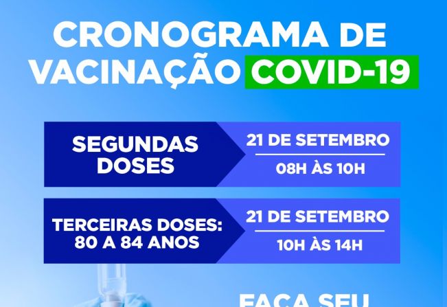 CRONOGRAMA DE VACINAÇÃO CONTRA A COVID-19