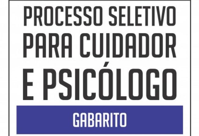 GABARITO DO PROCESSO SELETIVO
